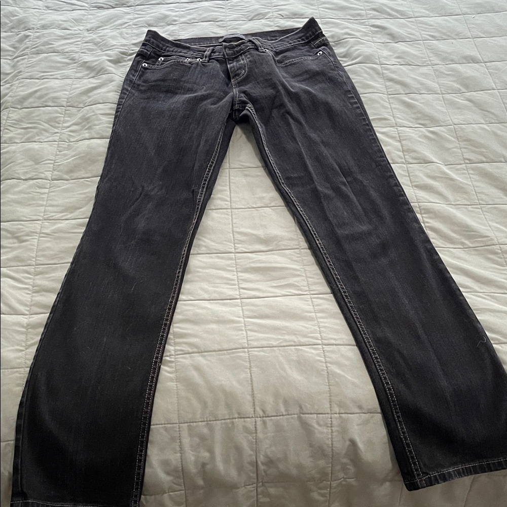 LONDONJEAN Women's Black Straight Leg Jeans